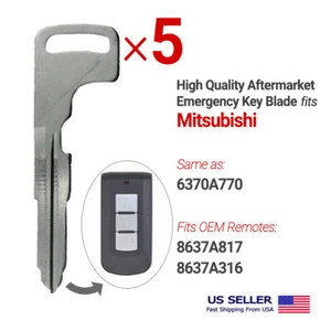 5x Emergency Insert Key Blade For Mitsubishi Same as 6370A770 - Picture 1 of 2