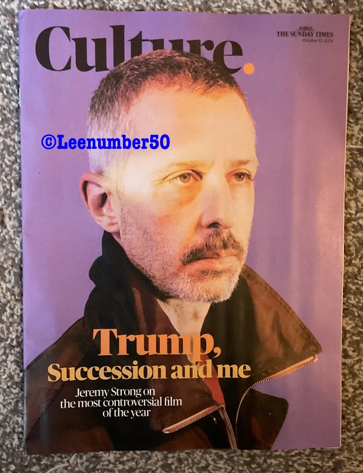 Sunday Times Culture Jeremy Strong 13/10/24 Patricia Cornwell Robert Smith - Image 1 of 1