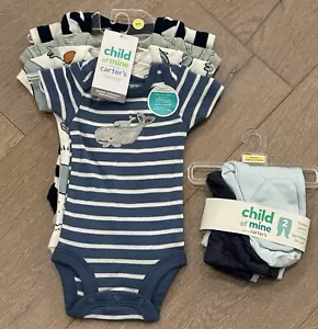 Carters Child Of Mine Boy Juego de 5 Piezas Talla Prematuro Sea Life Body Pantalones Nuevo con Etiquetas - Imagen 1 de 2