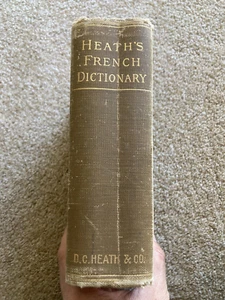 Heath's French & English Dictionary, Revised & Enlarged - Vintage Hardcover 1903 - Bild 1 von 9