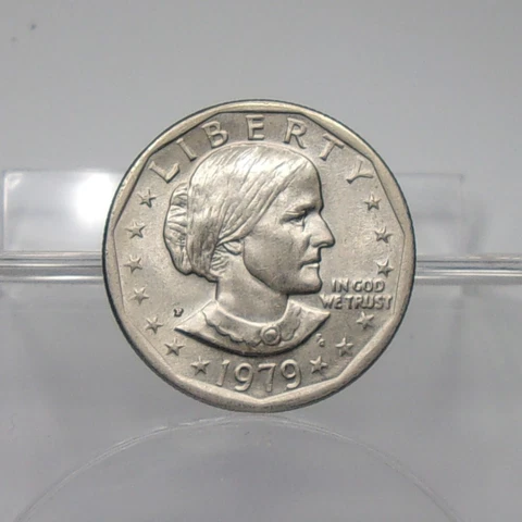 1979-P WIDE RIM SUSUN B. ANTHONY DOLLAR. U.S. COIN **Very Nice Coin** RARE ONE Cover