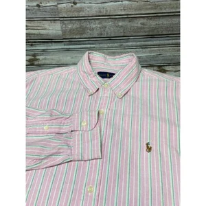 Ralph Lauren Men's Long Sleeve Button Down Pink Pony Size Large - Picture 1 of 6