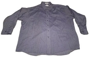 Camicia da uomo Van Heusen casual casual con bottoni 18 1/2 34/35 morbida e unica - Foto 1 di 4