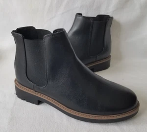 Esprit Sam schwarze Kunstleder-Stiefeletten für Damen – Größe 8M neu ohne Karton - Bild 1 von 8