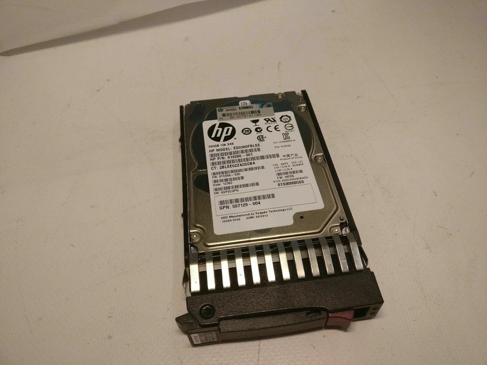 HP 300GB 10K SAS 2,5" EG0300FBLSE 507284-001 619286-001 9TE066-035 507129-004 - Immagine 1 di 1