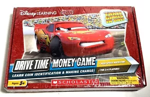 Disney Learning Pixar Cars Drive Time Money Game de Scholastic 3 juegos en uno - Imagen 1 de 10