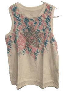 Athletic Works Fearless Tanktop pink/türkis/weiß ärmellos - XL - NEU - Bild 1 von 3