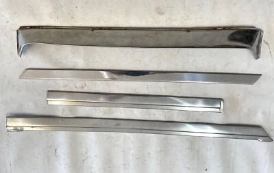 Jeep Grand Wagoneer chrome trim with top visor passenger front door Right - Image 1 of 4