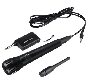 Micrófono de mano inalámbrico/con cable 2 en 1 para estudio escénico karaoke reunión canto - Imagen 1 de 3