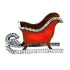 The Round Top Collection Red Sleigh (15x10x4)