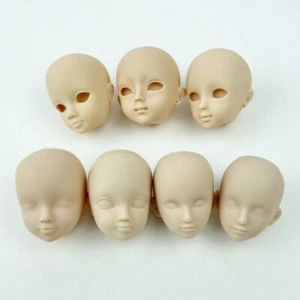 7pcs/lot Soft Plastic Practice Makeup DIY Doll Head For 11.5" Doll Heads 1/6 Toy - Picture 1 of 12