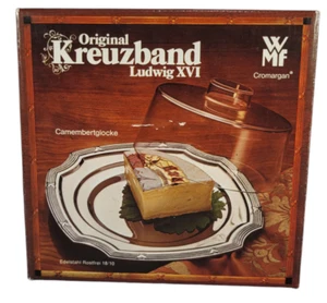 WMF Kreuzband LudwigXVI Camembert Käse Glocke Cromargan 18/10 Acrylglas - Bild 1 von 9