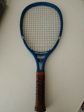 Vintage LEACH Blue Lady Swinger Racquetball Racquet w/Leather Grip Made in Japan