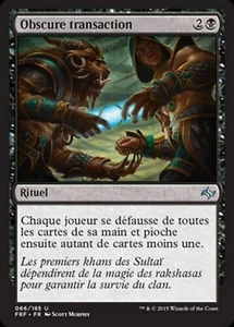 Obscure Transaction / Dark Deal FRENCH EX Fate Reforged magic mtg - Bild 1 von 1