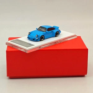 XKE 1/64 Porsche 964 RWB RAUH-Welt BEGRIFF Blue Resin Models Car - Picture 1 of 8