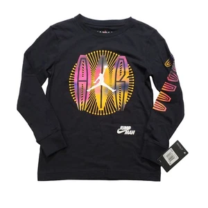 Jordan Kids Long Sleeve Jumpman Graphic Tee 95B991-023 Size S (8-10yrs) - Picture 1 of 11