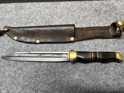 Cuchillo de trinchera, cuchillo de bayoneta, cuchillo de guerra y funda de cuchillo BONITO Foto 1 de 4