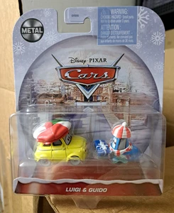 CARS - LUIGI & GUIDO WINTER CHRISTMAS 2021 - Mattel Disney Pixar - Foto 1 di 2
