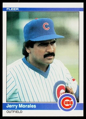 1984 Fleer #498 Jerry Morales - EX - Image 1 of 2