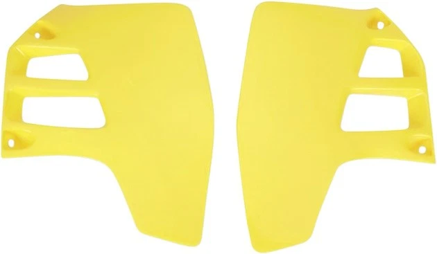 UFO Radiator Shrouds RM Yellow SU02909101 for Suzuki RM250/RM125 - Image 1 of 1