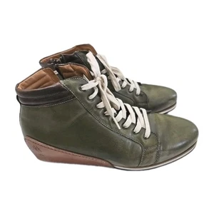 Mezlan Niro Para Hombre Cuero Verde Con Cordones Cremallera Estilo de Vida Tenis Zapatos 10.5 España - Imagen 1 de 9