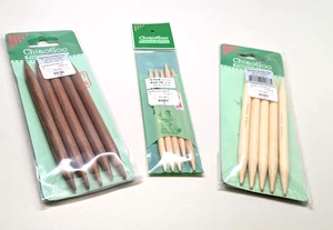 ChiaoGoo Bamboo Patina 6" Double Point Needles US 9 - Set of 5 DS - Picture 1 of 1