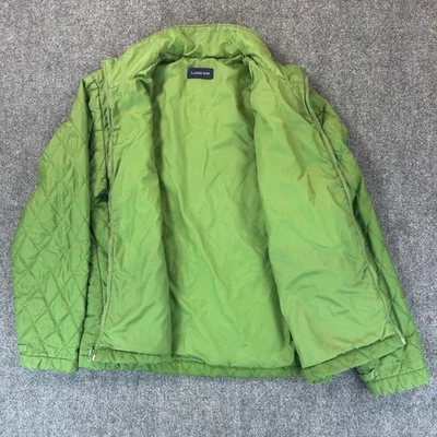 Lands End Quilted Puffer Insulated  Lightweight Jacket Womens M Green *Read - Image 1 of 4