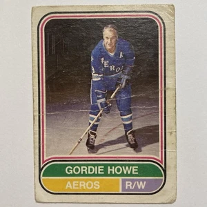 1975-76 OPC WHA GORDIE HOWE #100 O-PEE-CHEE CREASED LOW GRADE HOUSTON AEROS - Bild 1 von 3