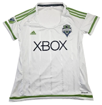 Camiseta deportiva grande blanca XBOX Seattle Sounders FC MLS Adidas para mujer Foto 1 de 4