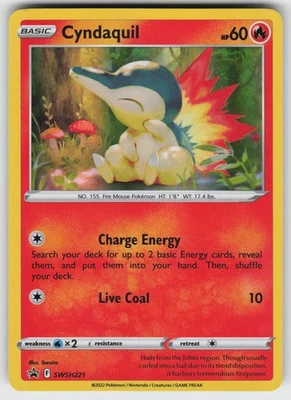 Cyndaquil -  (Cosmos Holo) Promo SWSH: Sword & Shield Promo Cards SWSH221 - Image 1 of 2