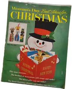 Vtg 1964 WOMAN'S DAY BEST IDEAS FOR CHRISTMAS no. 6 CRAFTS 128p Gift Wrap CARDS - Picture 1 of 23
