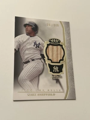 2013 Topps Tier 1 Gary Sheffield Tier One Relics Game Used Bat Patch /399 - Image 1 of 2