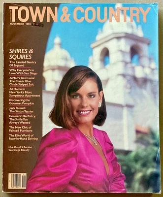TOWN & COUNTRY Magazine VTG Issue - November 1985 w/ Audi • Park Avenue Triplex - Image 1 of 4