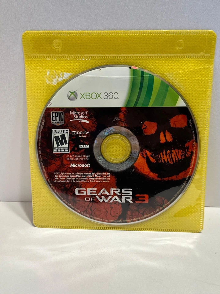 Gears of War 3 (Xbox 360) - Disc Only - Image 1 of 1