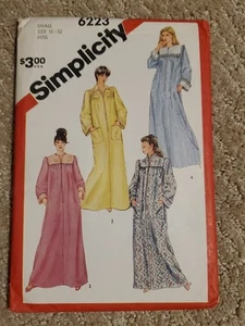 Simplicity 6223 Sewing Pattern Misses Robe Housecoat Cottagecore Size 10-12 FF - Picture 1 of 2