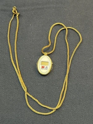 Unused 1984 USA Olympic Team Digital Pendant Watch – Gold Tone Necklace - Image 1 of 3