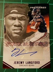 2016 Panini Preferred Jeremy Langford Stare Master Autograph RC Serial #'d 9/49 - Picture 1 of 12