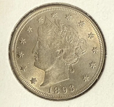 1893 Liberty "V" Nickel, MS+, (10968) - Image 1 of 3
