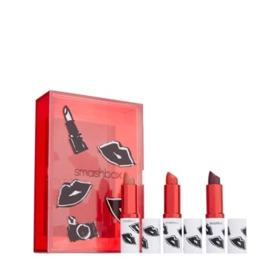Smashbox Be Legendary Lipstick TRIO 3pcs Set Gift Box Full Size - Image 1 of 3