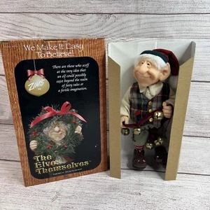 Zim's Clifford The Elf Holding Sleigh Bells Figurine The Elves Themselves - Picture 1 of 8