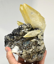 Calcite, Chalcopyrite, Galena,Dolomite - Sweetwater Mine, Reynolds Co., Missouri
