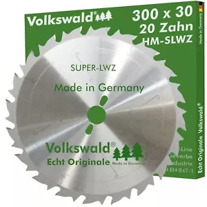 Volkswald® HM-Sägeblatt SLWZ 300x30mm Z= 20 Kreissägeblatt Längsschnitt SUPER - Bild 1 von 5
