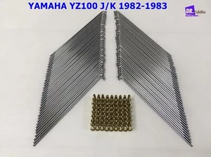 Fit YAMAHA YZ100 J/K 1982-1983  FRONT &REAR SPOKE SET GOLD NIPPLES 72Pcs#BI5404# - Picture 1 of 7