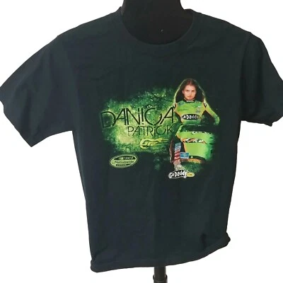 Camiseta Danica Patrick GoDaddy Chase Auténtica Pequeña Nascar. JR Motorsports. AOP Foto 1 de 4