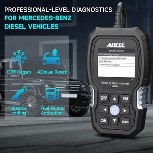 Apto para Mercedes Benz ABS TPMS SRS BMS OBD2 escáner coche sistema completo lector de códigos - Imagen 1 de 12