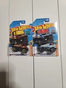 Juego de 2 camiones Hot Wheels Mercedes-Benz Unimog 1300L HW sellados de fábrica 2023 - Imagen 1 de 7