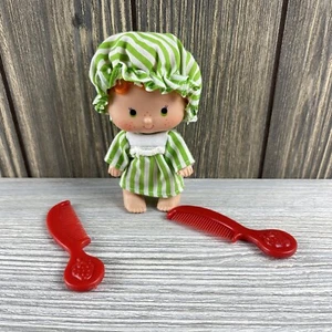 STRAWBERRY SHORTCAKE Apple Dumplin Doll With PJs Vintage 1979 And 2 Hair Comb - Picture 1 of 14