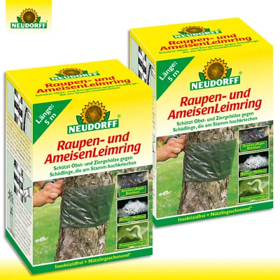 Neudorff 2x 5m Raupen- und AmeisenLeimring Frostspanner Obstbaum Zierholz Schutz - Bild 1 von 2