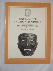 1982 Christies Fine Japanese Swords and Armour Bowden Collection Auction Catalog - Picture 1 of 1