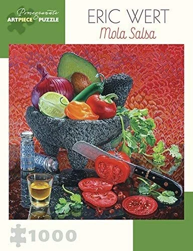 Pomegranate - Mola Salsa by Eric Wert Jigsaw Puzzle (1000 Pieces) - image 1 of 1